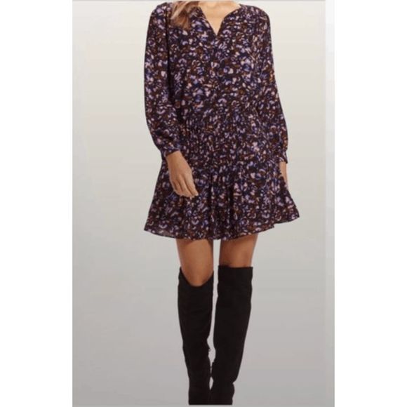 Marie Oliver NWT Vera Pleated Dress, Electric Flurry, Size Small, MSRP $398 - Picture 15 of 16